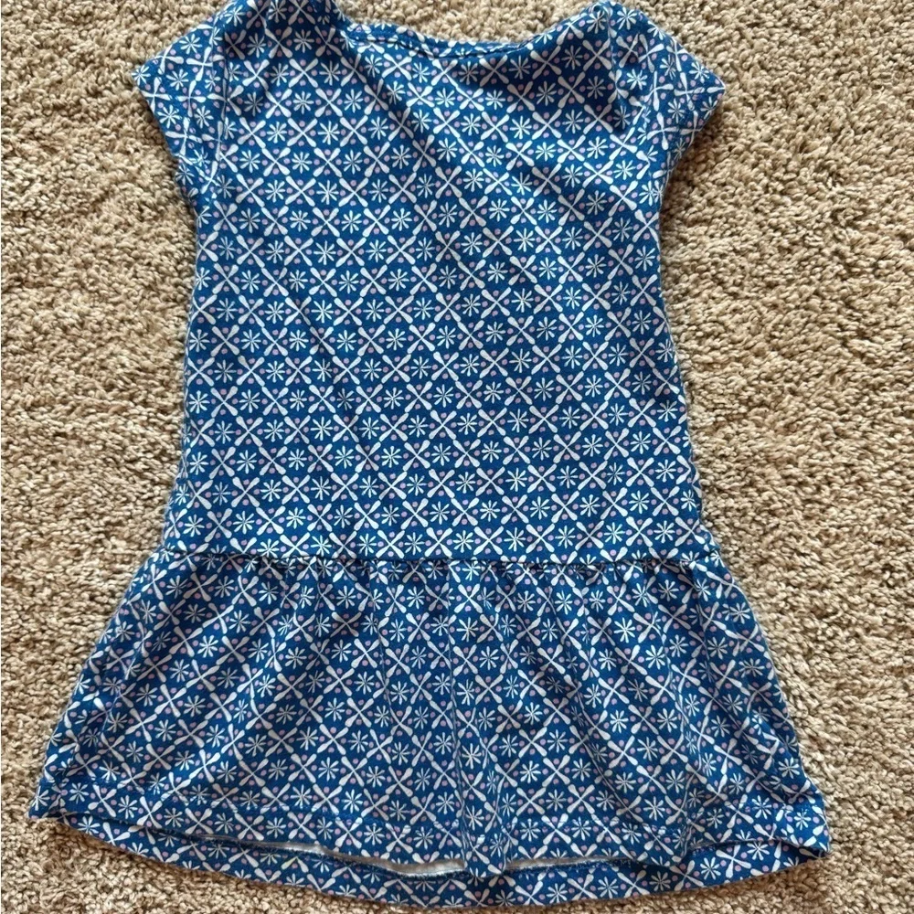 Carters toddler dress geometric print short sleeve drop waist size 4T